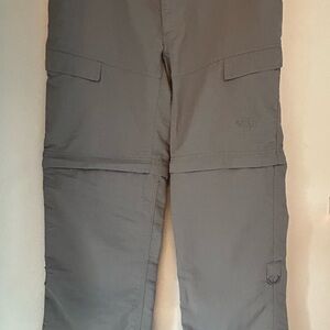 The North Face Gray Convertible Cargo Pants